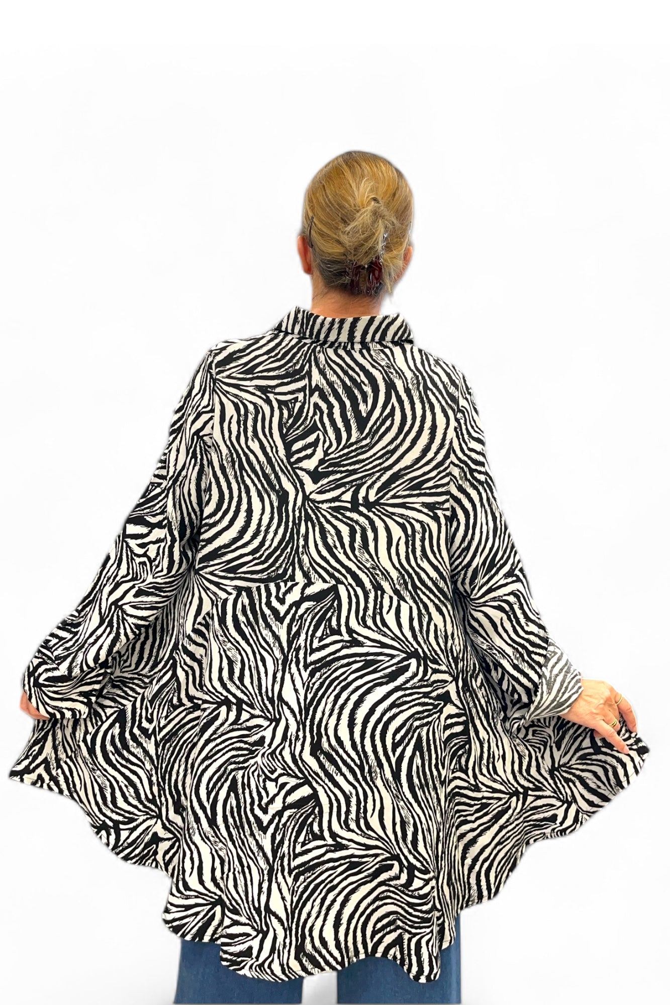 Bluse in Zebra-Print 124