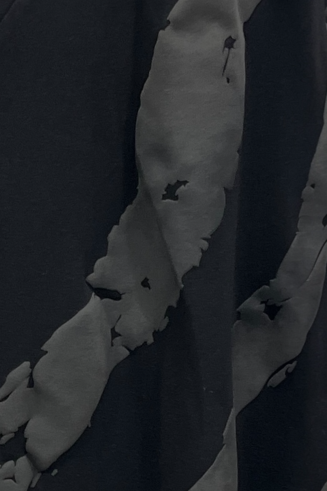 Jacket with patches and tulle