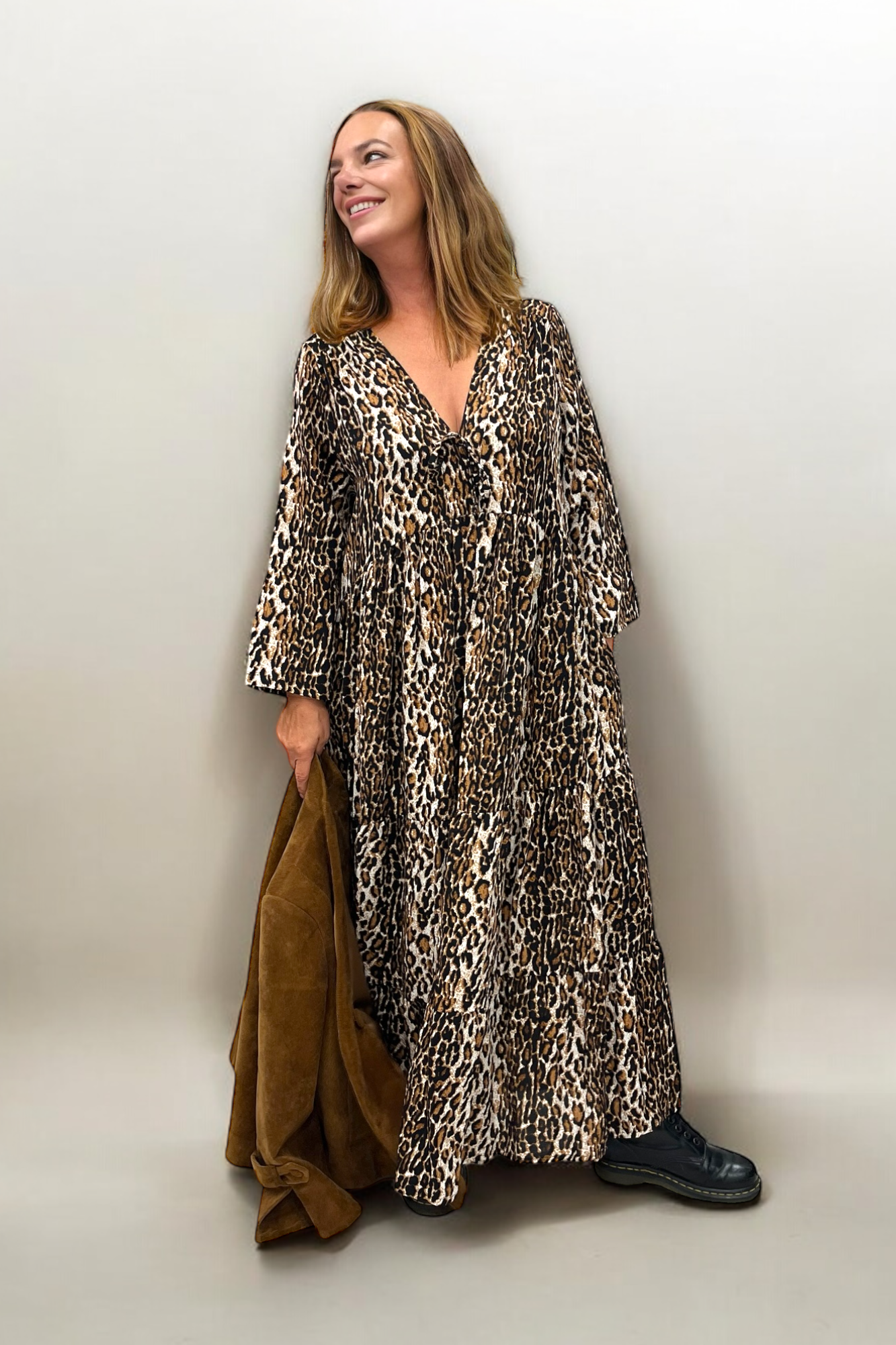 Leo-Kleid aus Viskose 9314