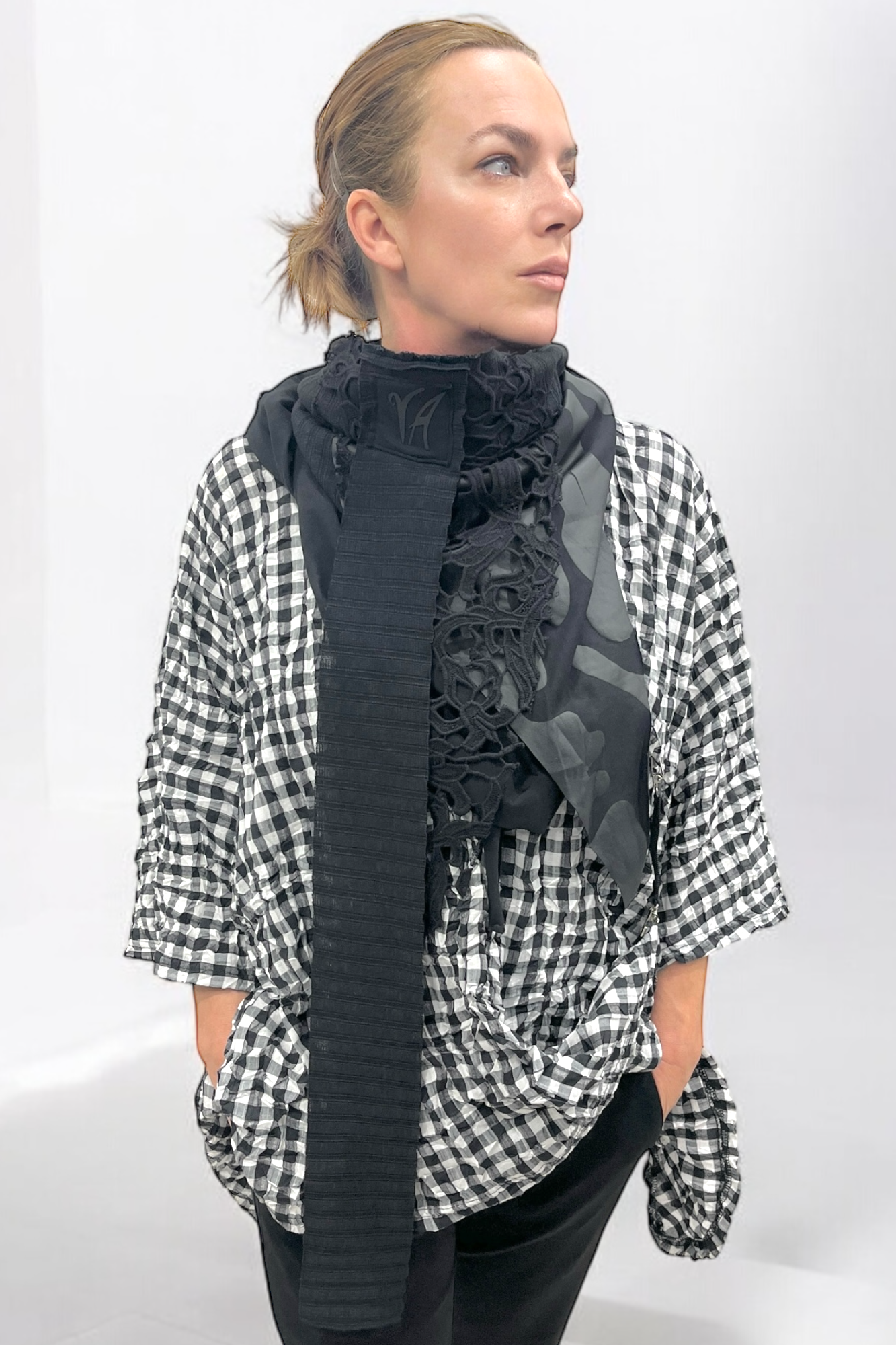 Boxy Shirt in Check 7128