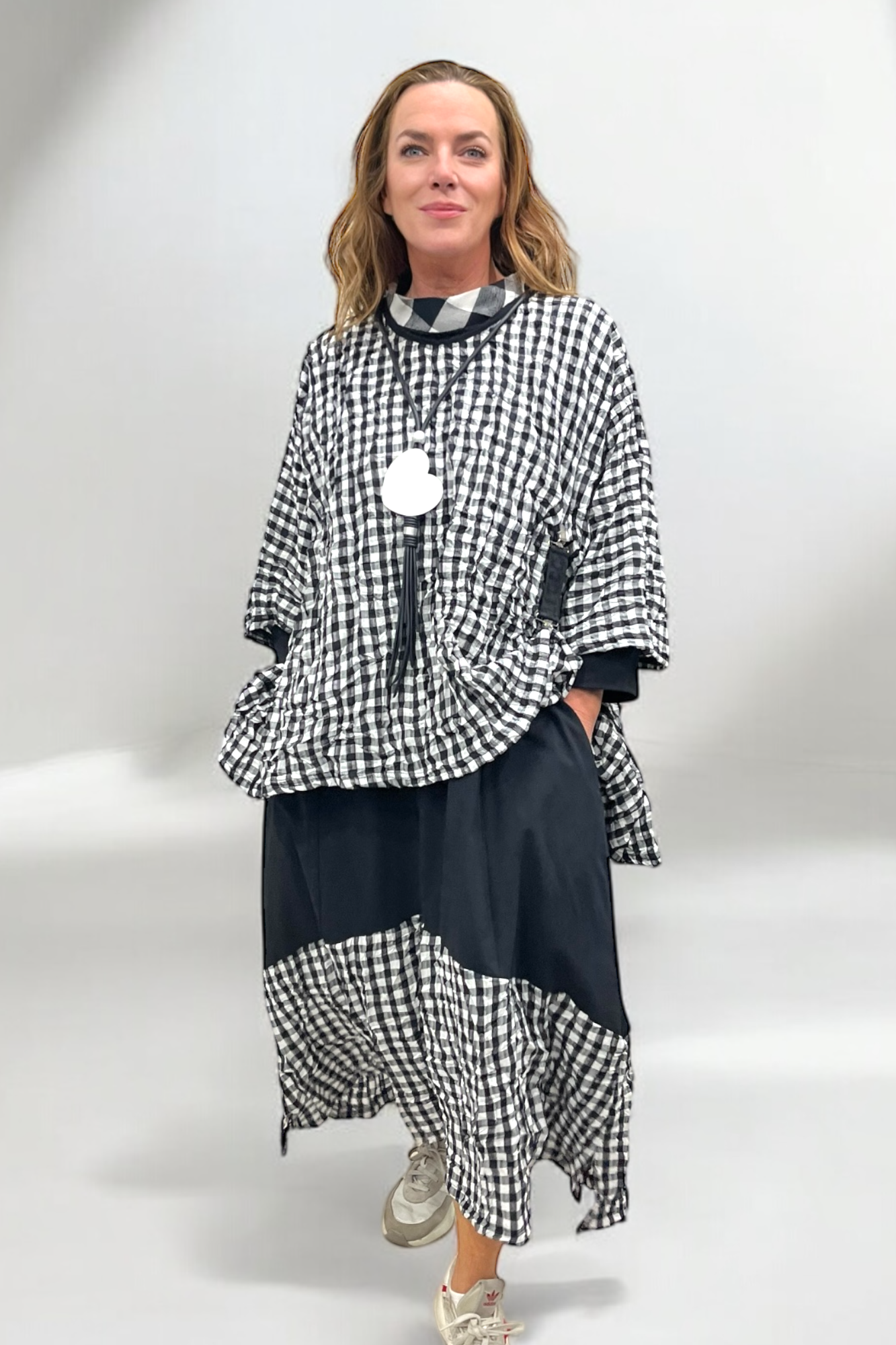 Boxy Shirt in Check 7128