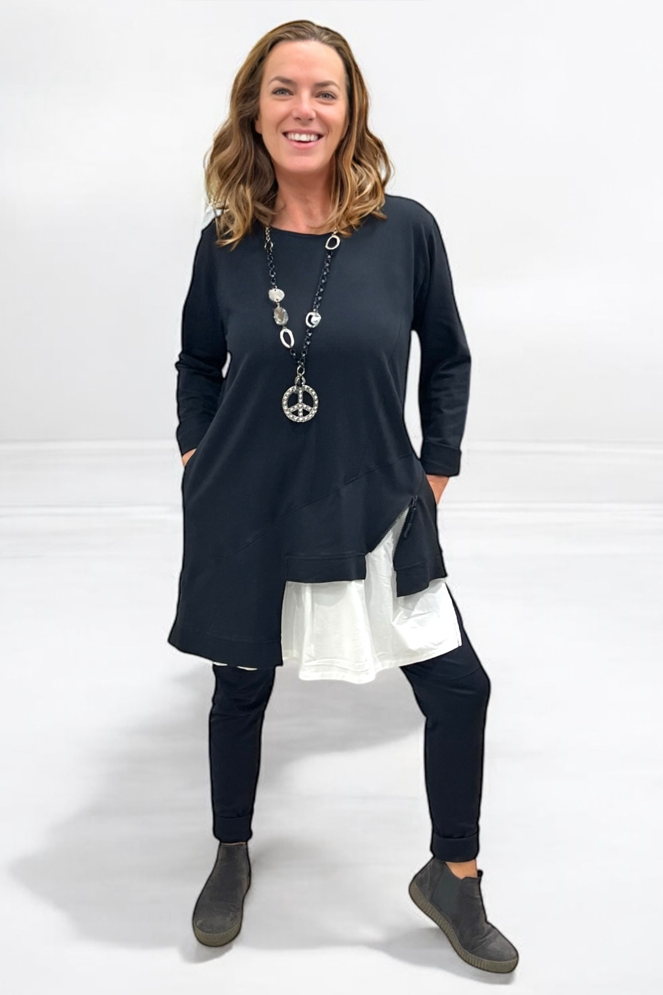 Tunika mit Zip 7579