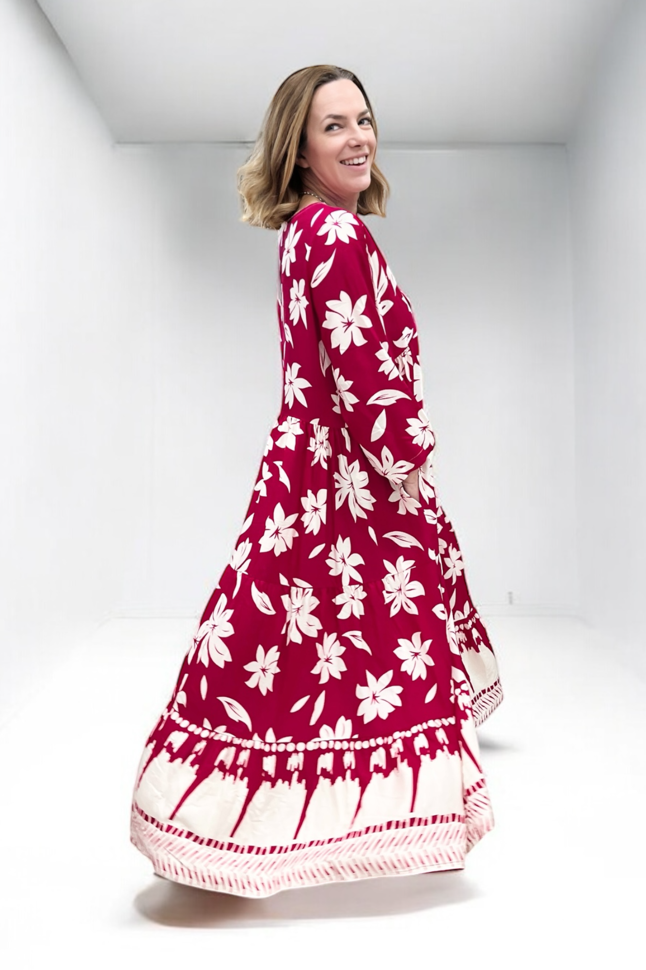Boheme-Kleid Viskose 9314