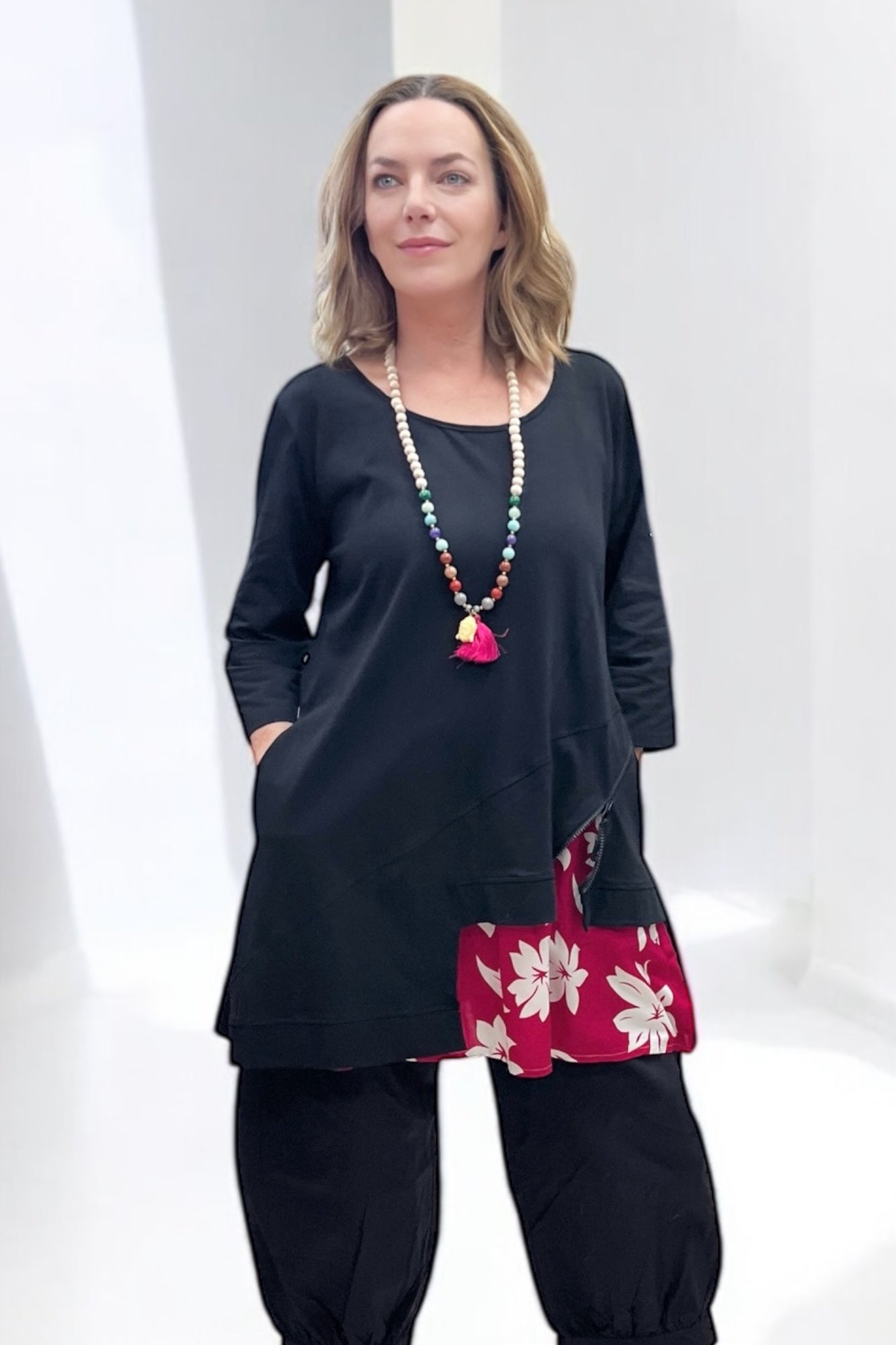 Tunika mit Zip 7579
