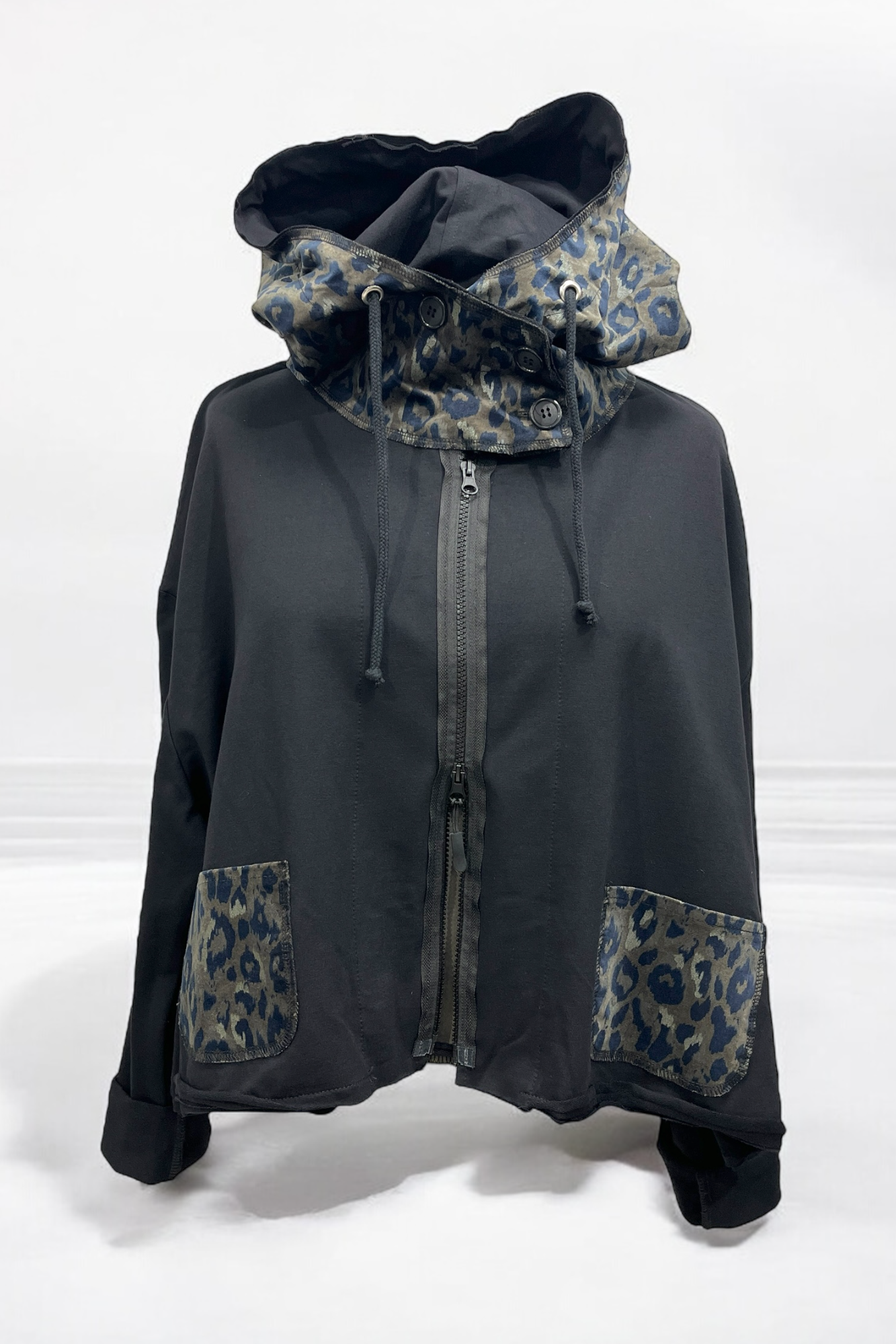 Kurzjacke Leo-Print 5495