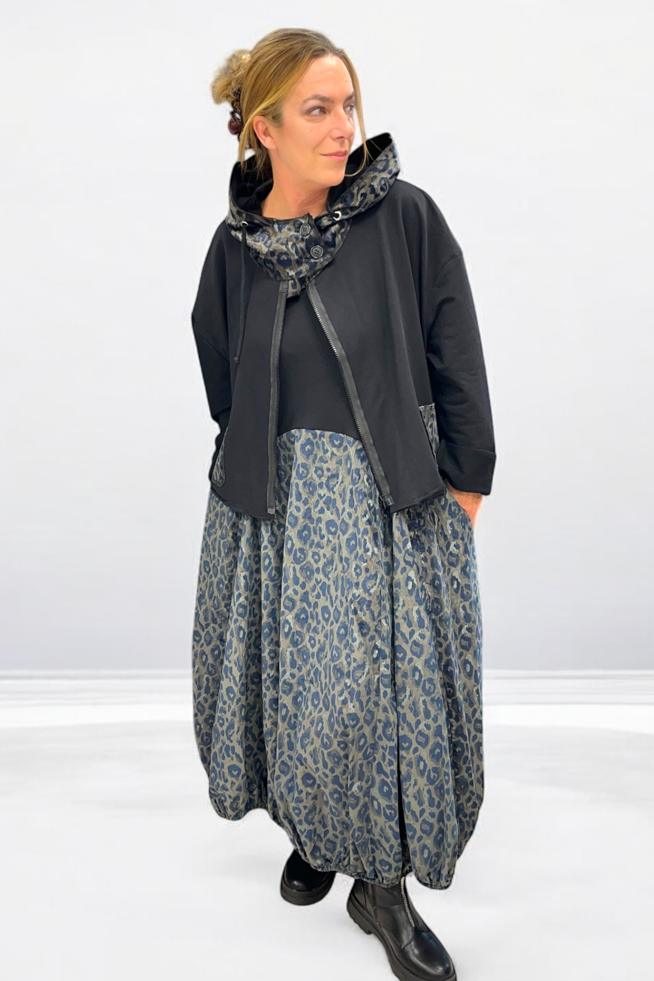 Kurzjacke Leo-Print 5495