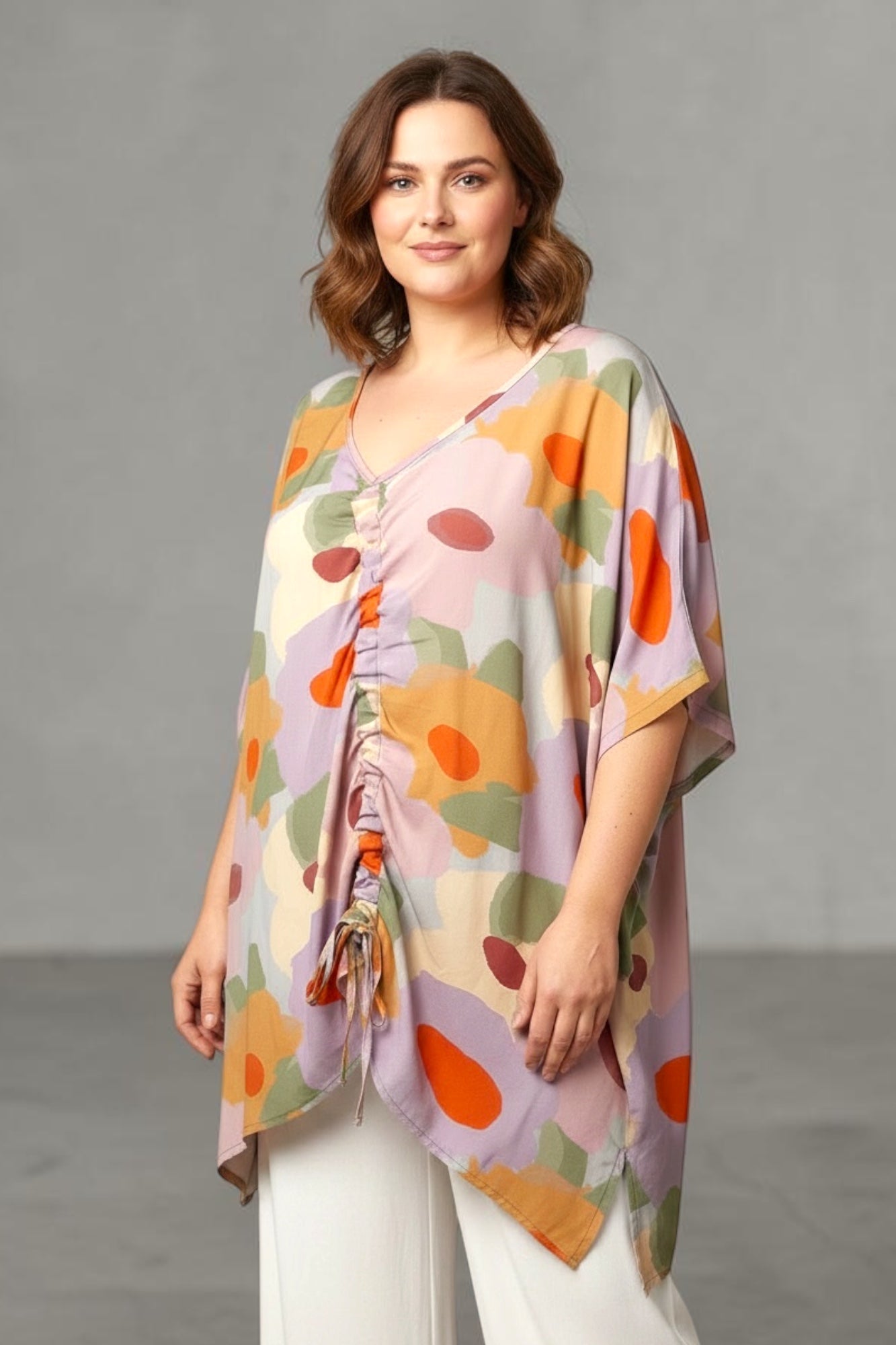 Tunic with drawstring