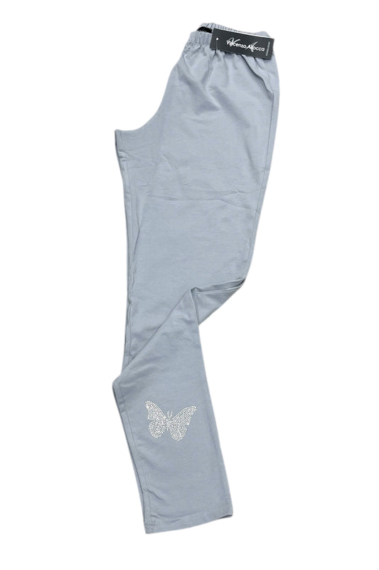 Leggings with rhinestones