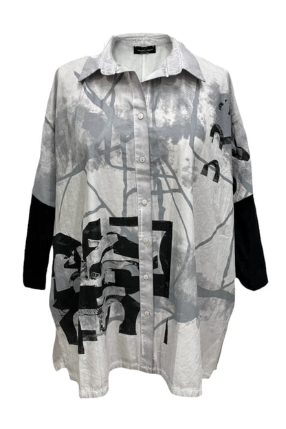 Shirt Print Light Grey