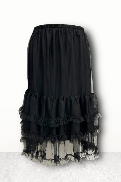 Tulle skirt in black