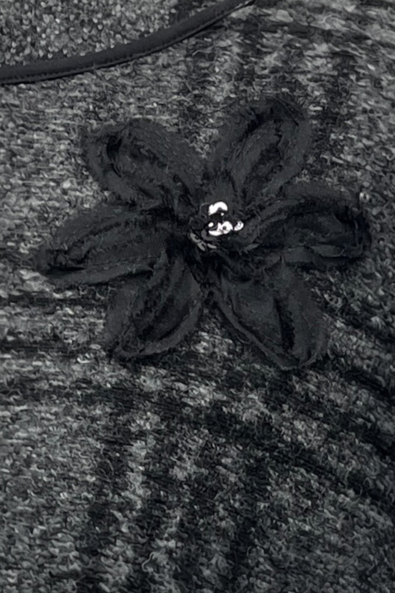 Kurzshirt in Wolloptik