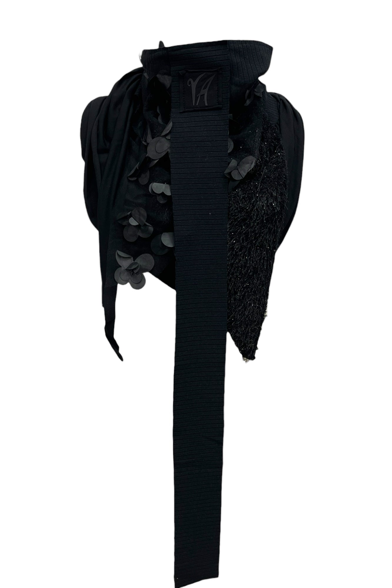 Dreieckschal mit Blütenstoff