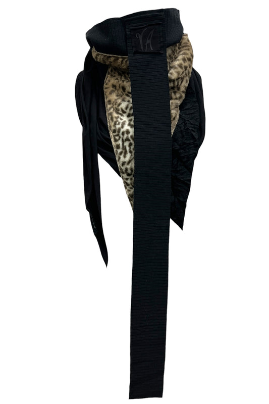 Dreieckschal mit Fellimitat