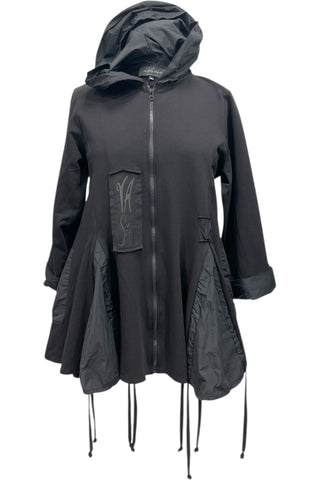 Jacke im Stoff-Mix