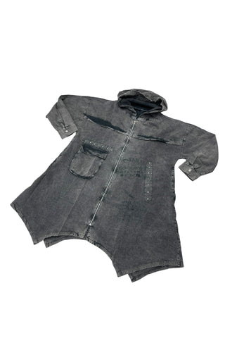 Jeansmantel im Used-Style