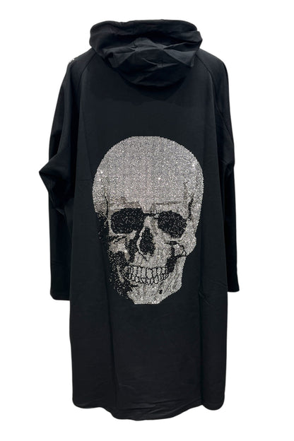 Sweatshirt-Jacke mit Skull