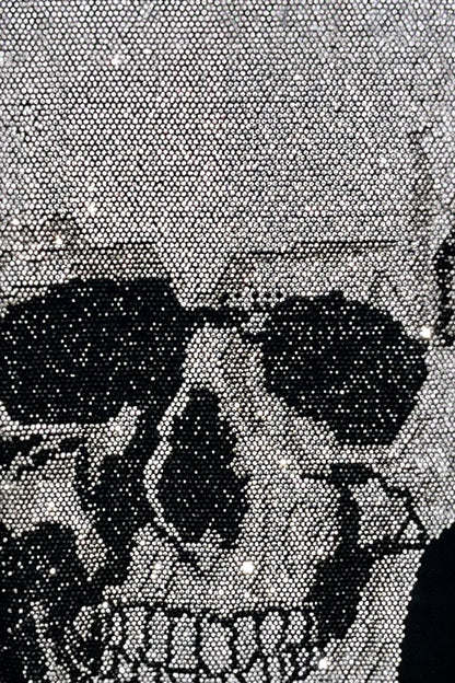 Sweatshirt-Jacke mit Skull