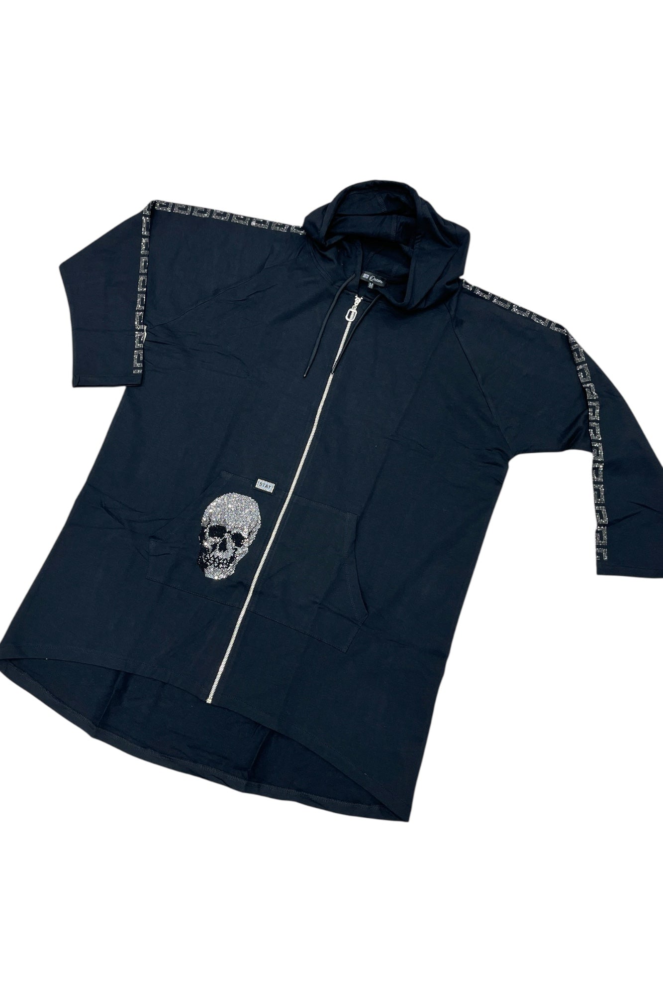 Sweatshirt-Jacke mit Skull