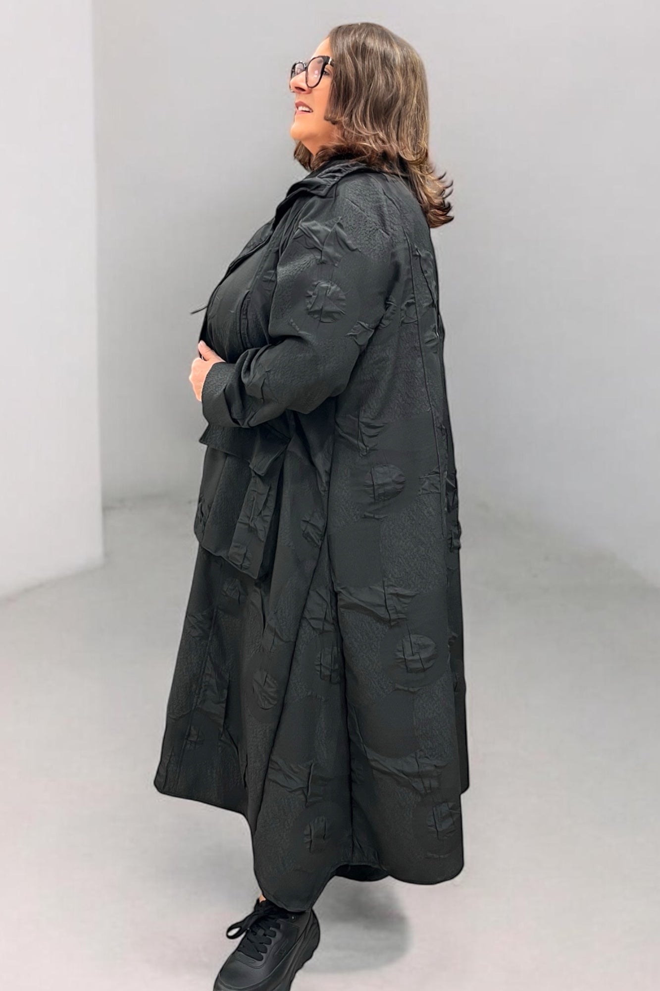 Leichter Sommermantel in Jaquard