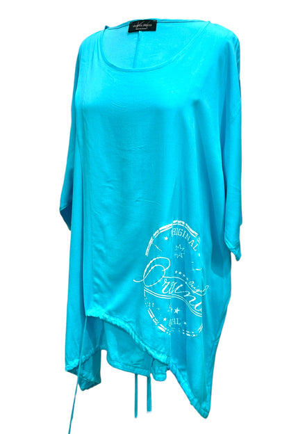 Tunika Tunnelzug mit Print