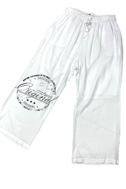 Hose aus Viskose mit Druck