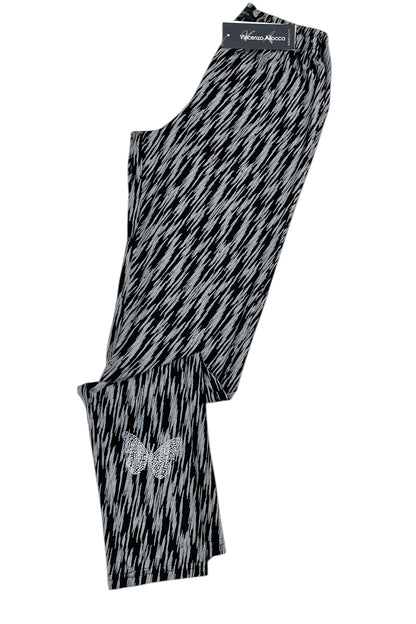 Leggings with rhinestones
