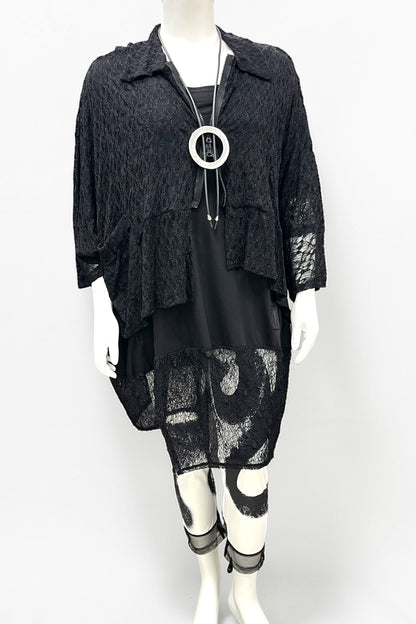 Legging im schwarz/weiß Print