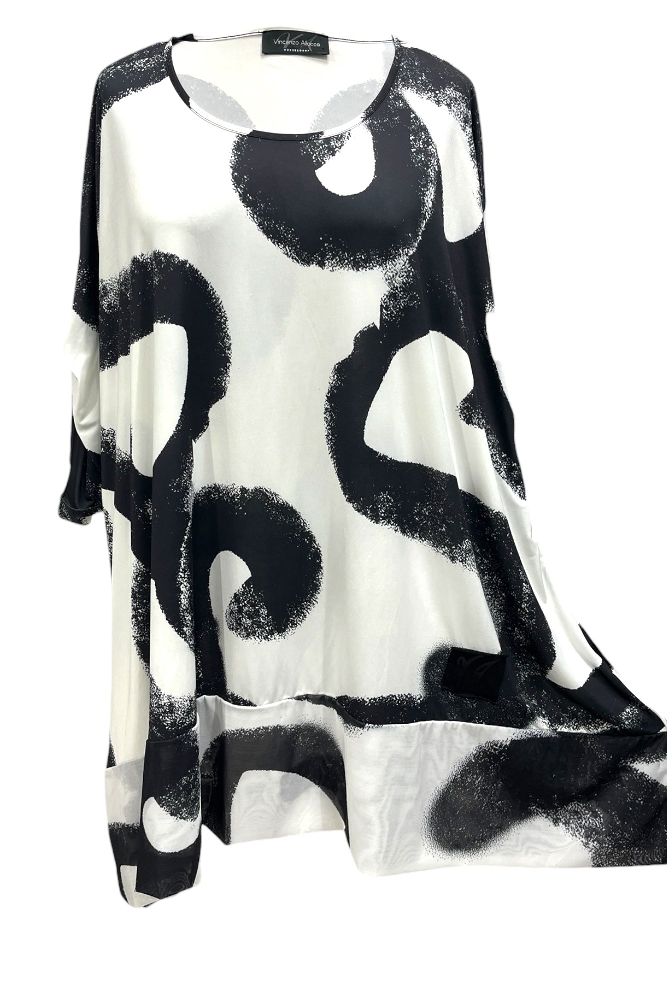 Shirt/Tunika im schwarz/weiß Print