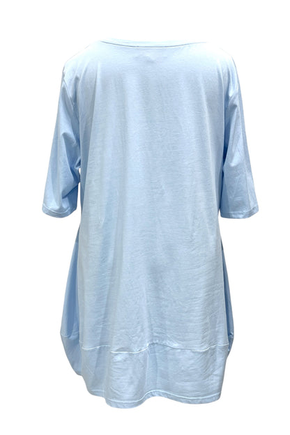 Tunic with rhinestone embellishment