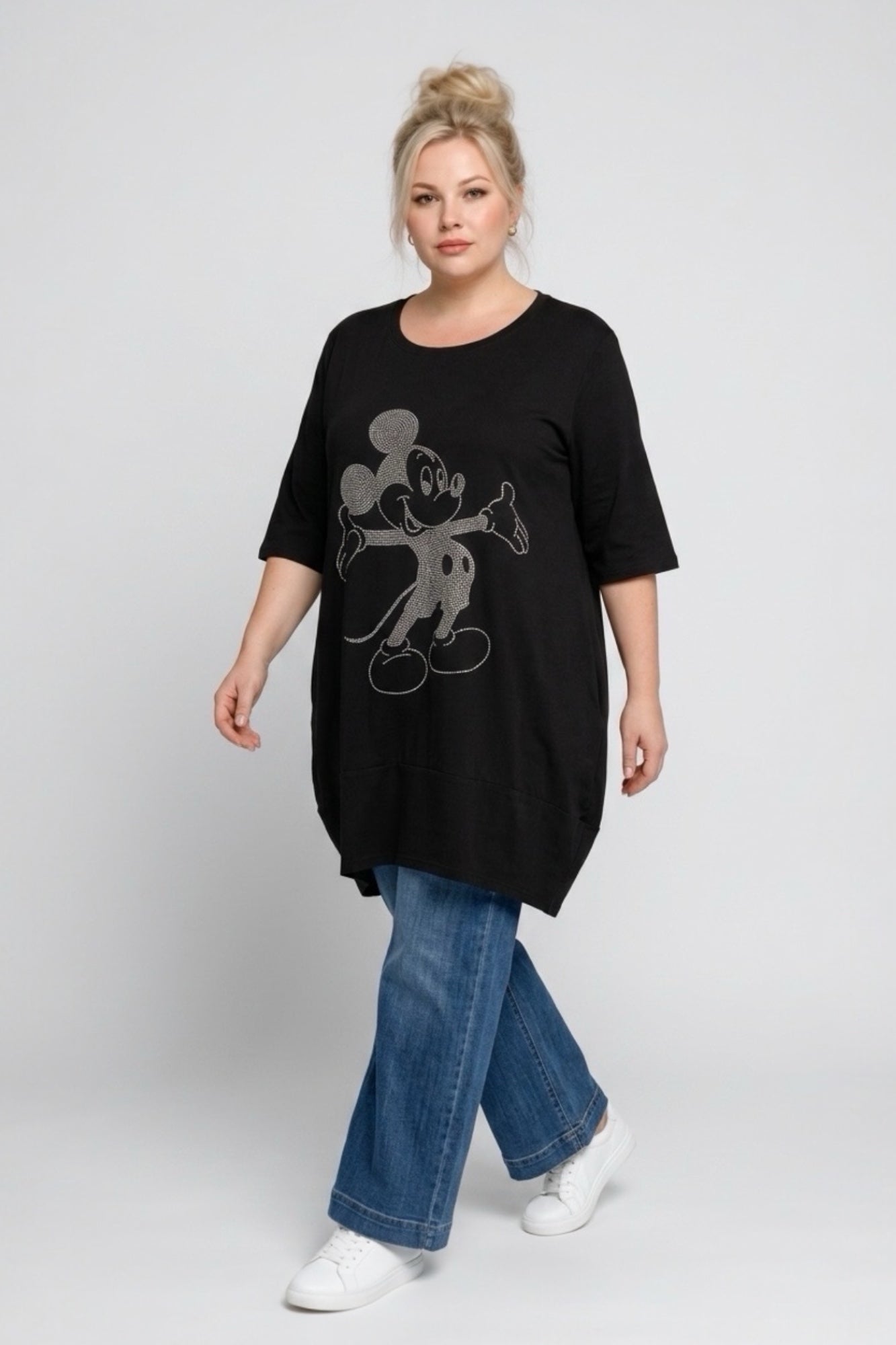 Tunika mit Strass-Applikation