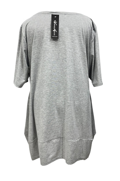 Tunic with sequin embroidery