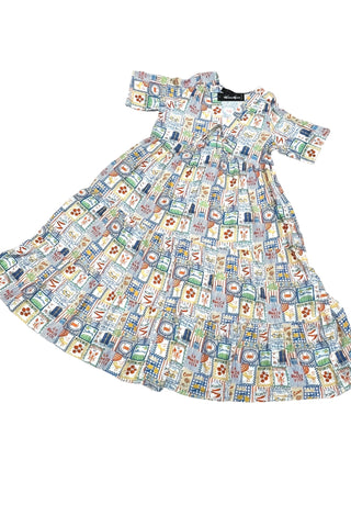 Boheme-Kleid aus Viskose
