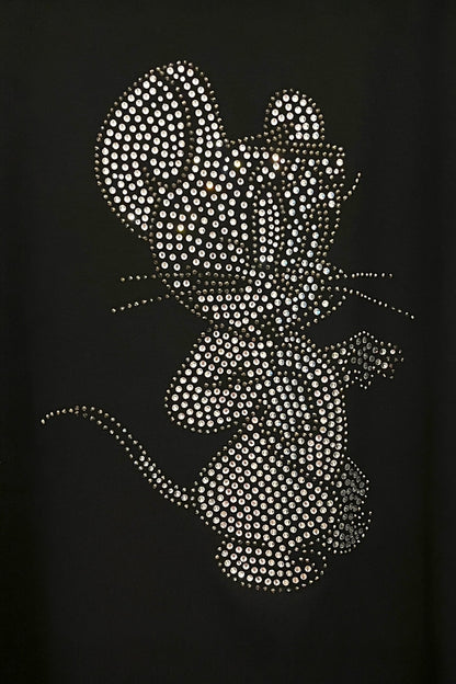 Tunic with rhinestone embellishment