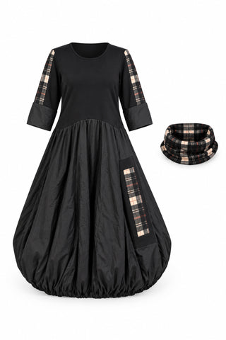 Kleid Lilly im Stoff-Mix