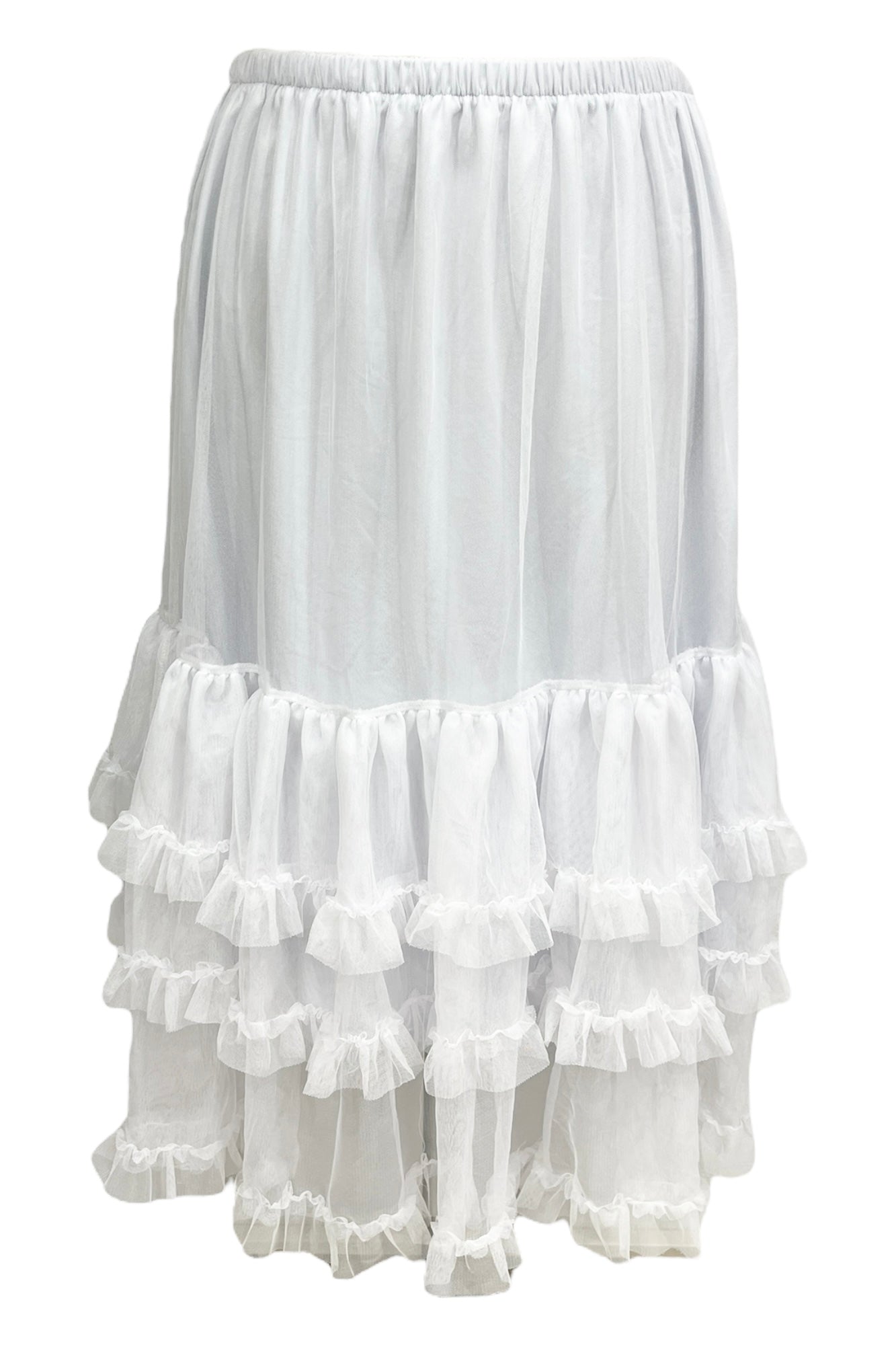 Tulle skirt in white