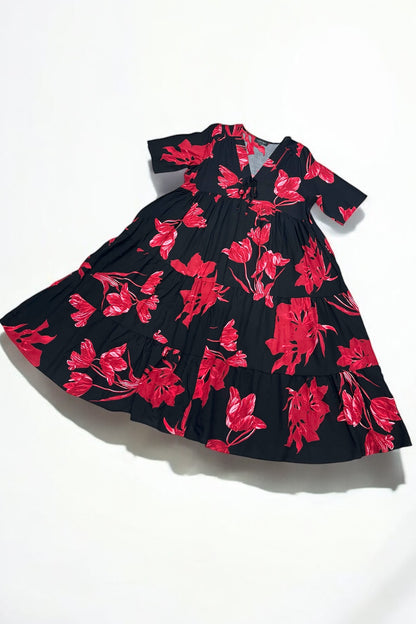 Boheme-Kleid Viskose 9314
