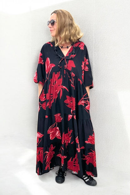 Boheme-Kleid Viskose 9314