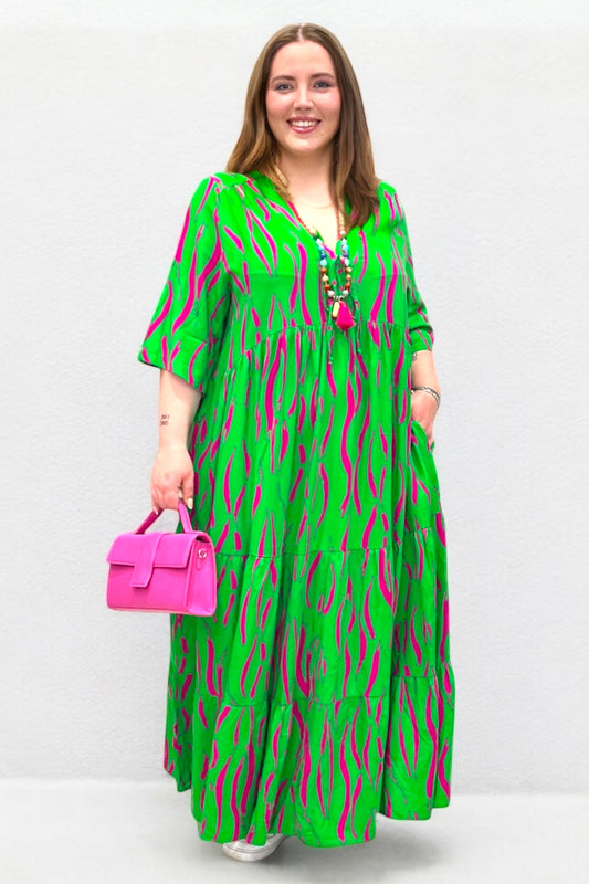 Bohemian dress viscose 9314
