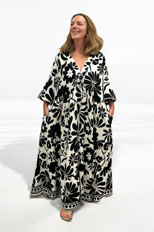 Bohemian dress viscose 9314