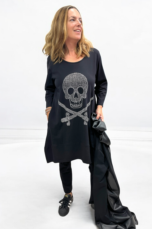 Tunika mit Skull-Strass 842