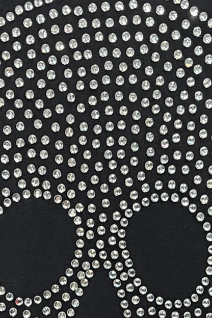 Tunic with skull rhinestones 842
