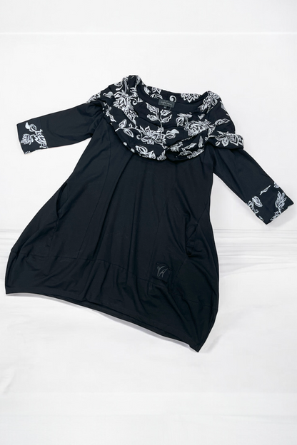 Tunic with Carmen collar 7587