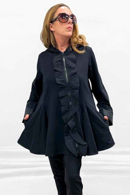Jacke mit diagonalen Zip 5472