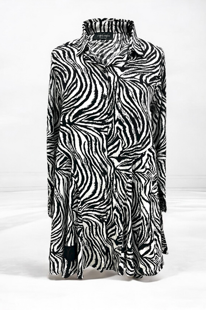 Bluse in Zebra-Print 124