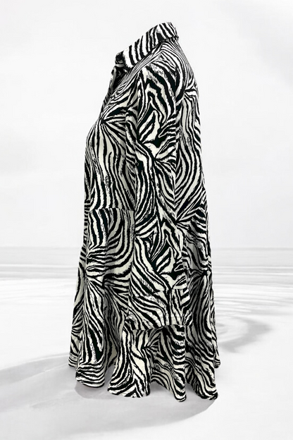 Bluse in Zebra-Print 124
