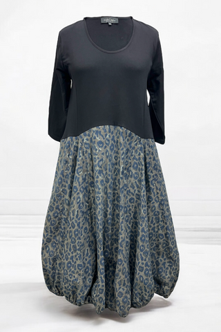 Ballonkleid mit Leo-Print 887