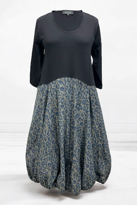 Ballonkleid mit Leo-Print 887