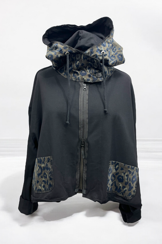 Kurzjacke Leo-Print 5495