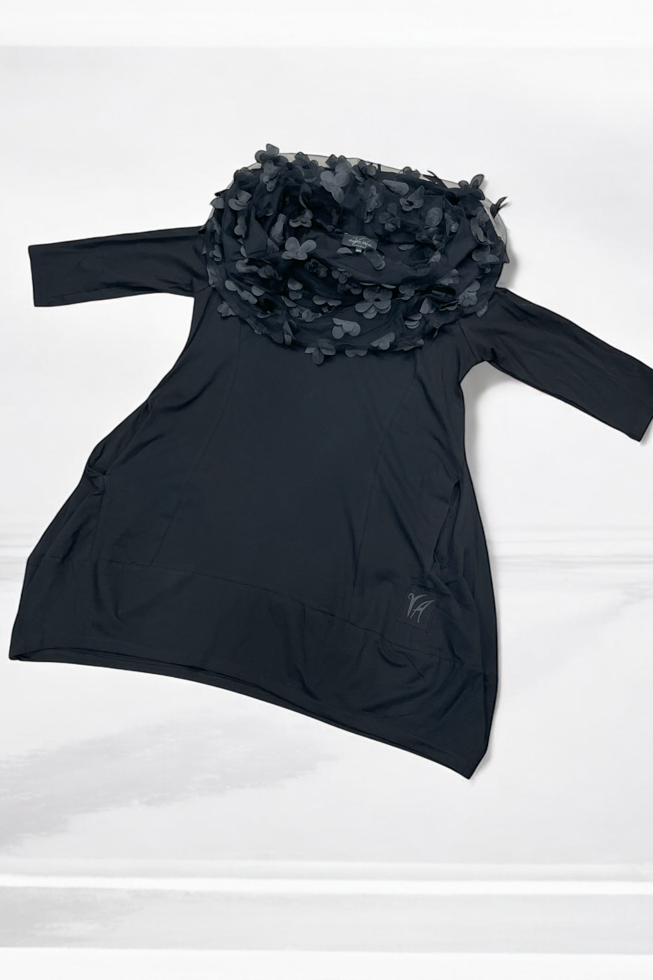 tunic with flower collar 7518