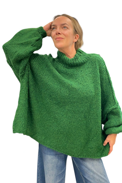 Strickpulli mit Stehkragen